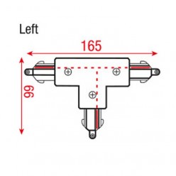 Artecta A0333702 3-Phase Left T-Connector